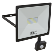 Sealey Extra-Slim Floodlight with PIR Sensor 50W SMD LED