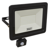 Sealey Extra-Slim Floodlight with PIR Sensor 100W SMD LED