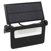 Sealey Extra-Slim Solar Floodlight with Wall Bracket 16W SMD LED