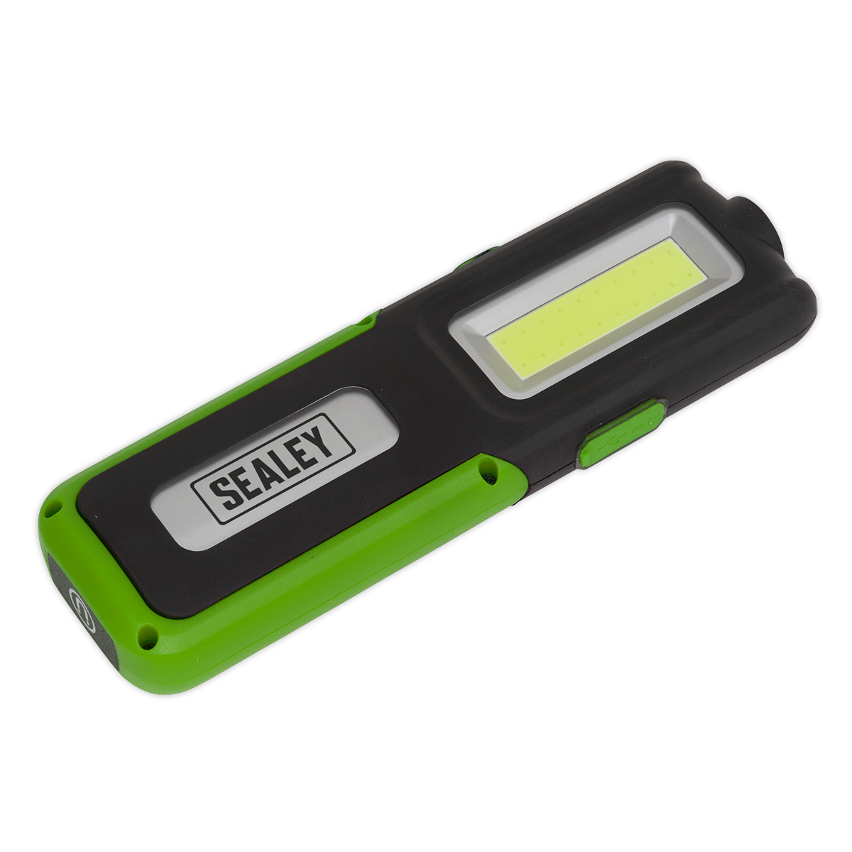 Sealey Rechargeable Inspection Light 5W COB & 3W SMD LED with Power Bank - Green