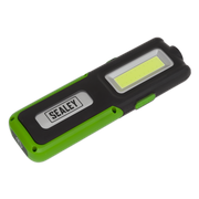 Sealey Rechargeable Inspection Light 5W COB & 3W SMD LED with Power Bank - Green