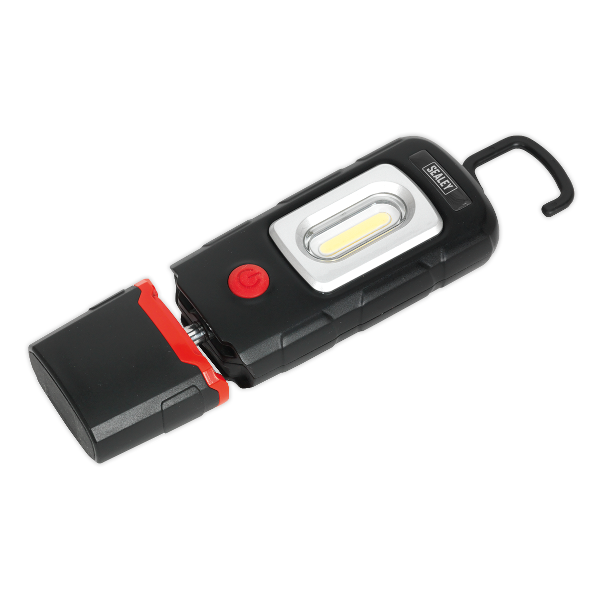 Sealey Rechargeable 360° Inspection Light 3W COB & 1W SMD LED Black Lithium-Polymer