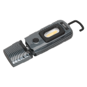 Sealey Rechargeable 360° Inspection Light 3W COB & 1W SMD LED Carbon Fibre Effect