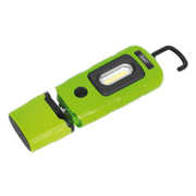 Sealey Rechargeable 360° Inspection Light 3W COB & 1W SMD LED Green Lithium-Polymer