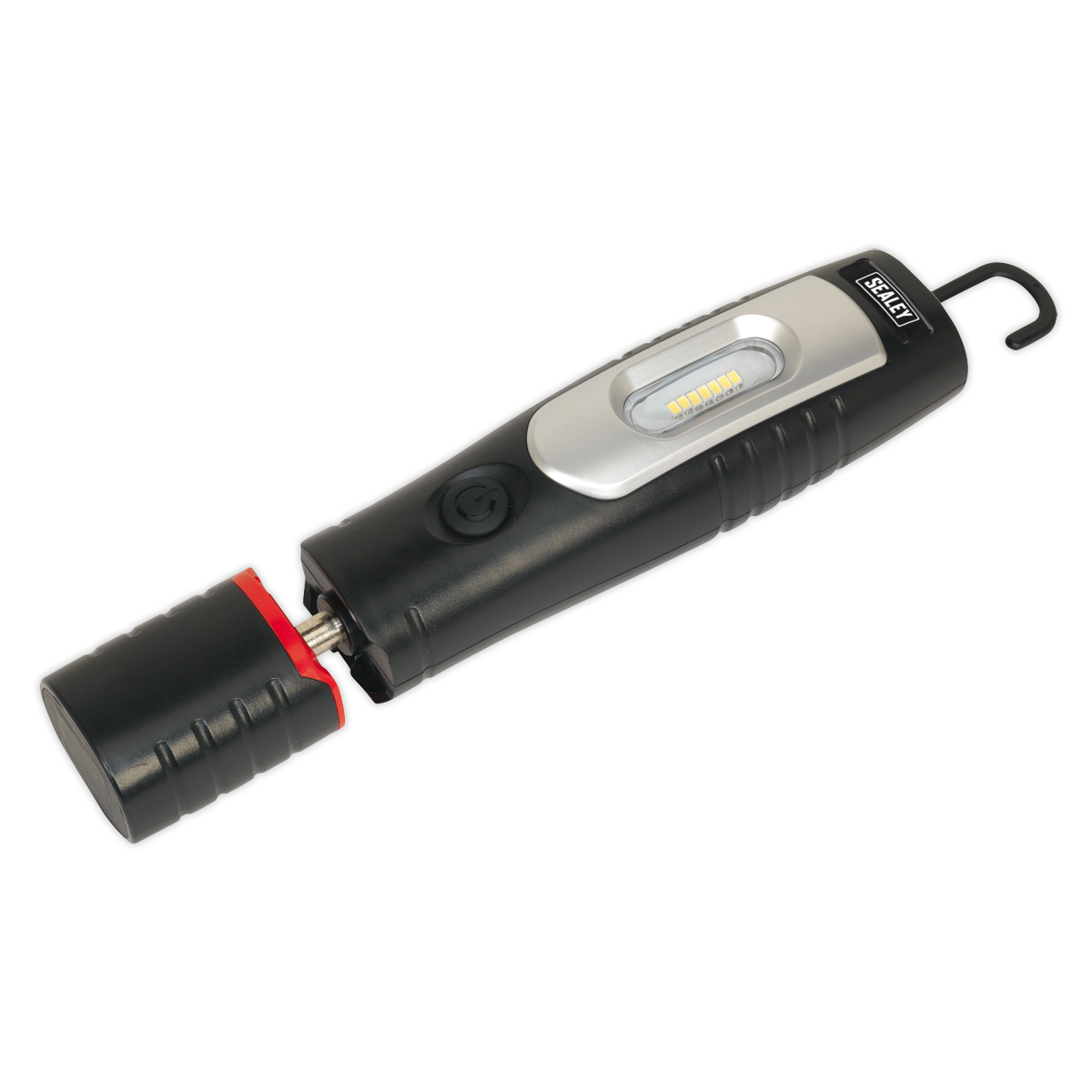 Sealey Rechargeable 360° Inspection Light 7 SMD & 3W SMD LED Black Lithium-ion