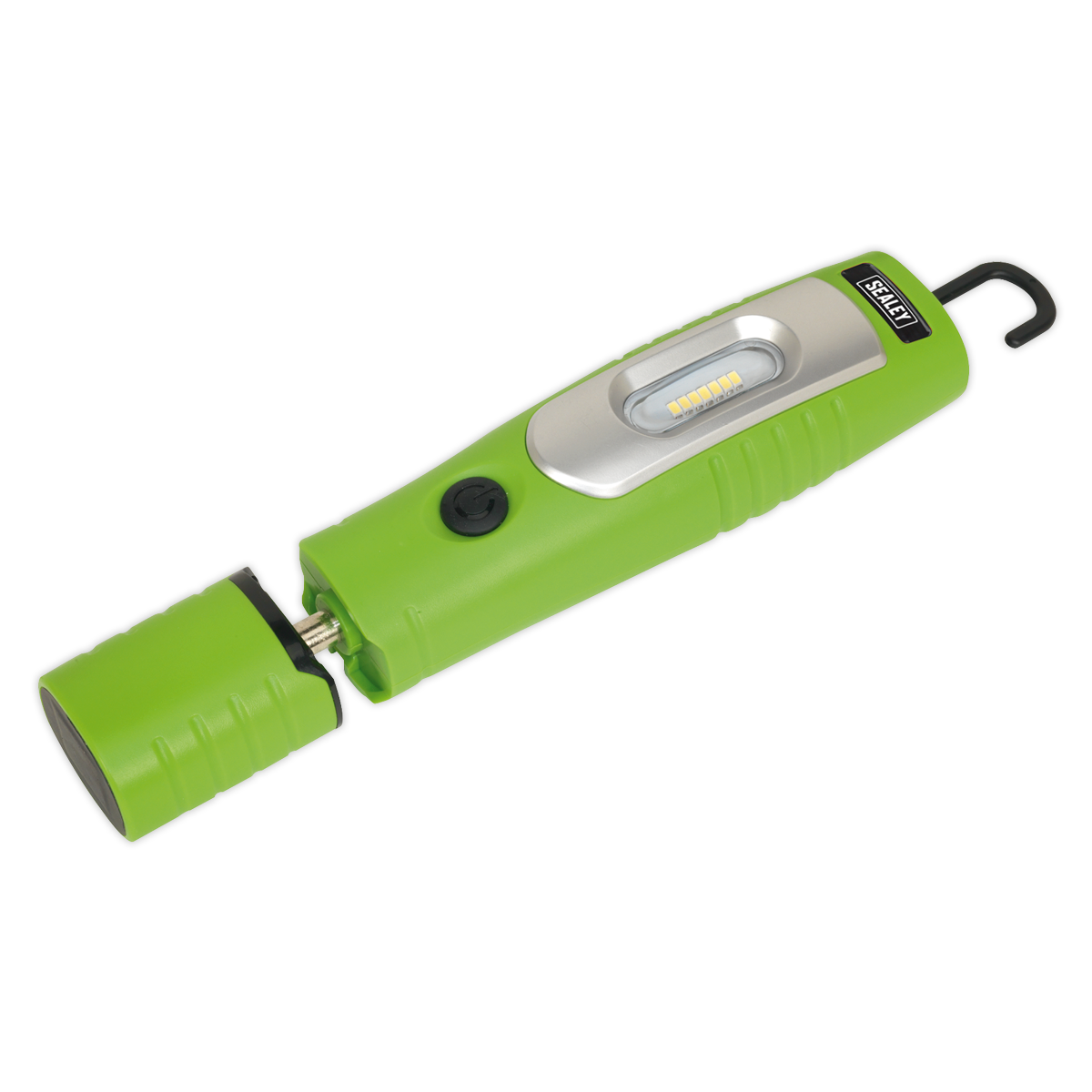 Sealey Rechargeable 360° Inspection Lamp 7 SMD & 3W SMD LED Green Lithium-ion