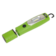 Sealey Rechargeable 360° Inspection Lamp 7 SMD & 3W SMD LED Green Lithium-ion
