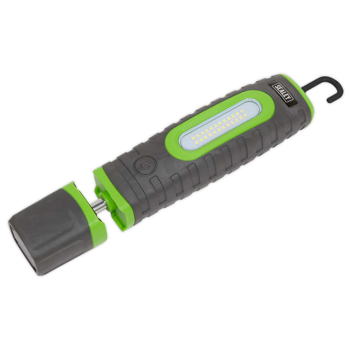 Sealey Rechargeable 360° Inspection Lamp 24 SMD & 3W SMD LED Green 2 x Lithium-ion