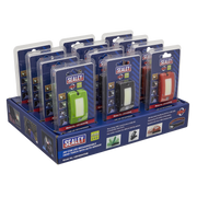 Sealey Rechargeable Head Torch Auto-Sensor Black 2W COB LED Display Box of 12