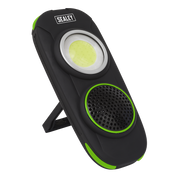 Sealey Rechargeable Torch with Wireless Speaker 10W COB LED