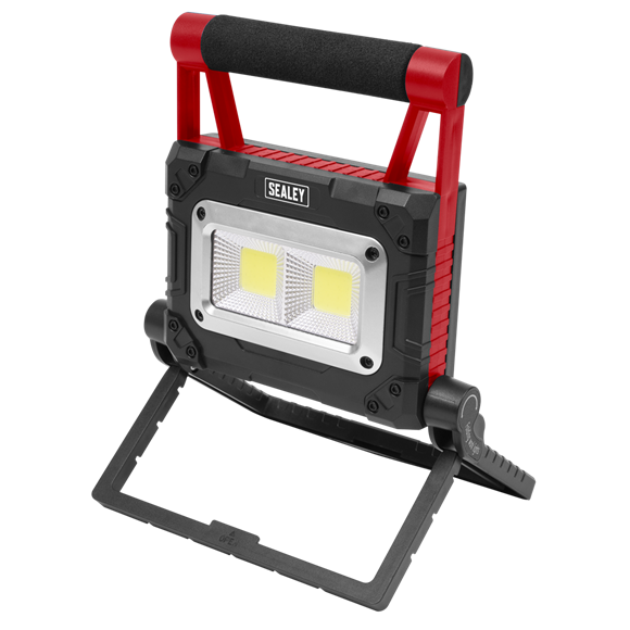 Sealey 15W COB LED Solar Powered Rechargeable Portable Floodlight