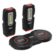 Sealey Inspection Light (x2) 3W COB & 1W SMD LED & Double Wireless Charging Base