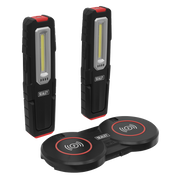 Sealey Inspection Light 5W COB & 1W SMD LED (x2) & Double Wireless Charging Base