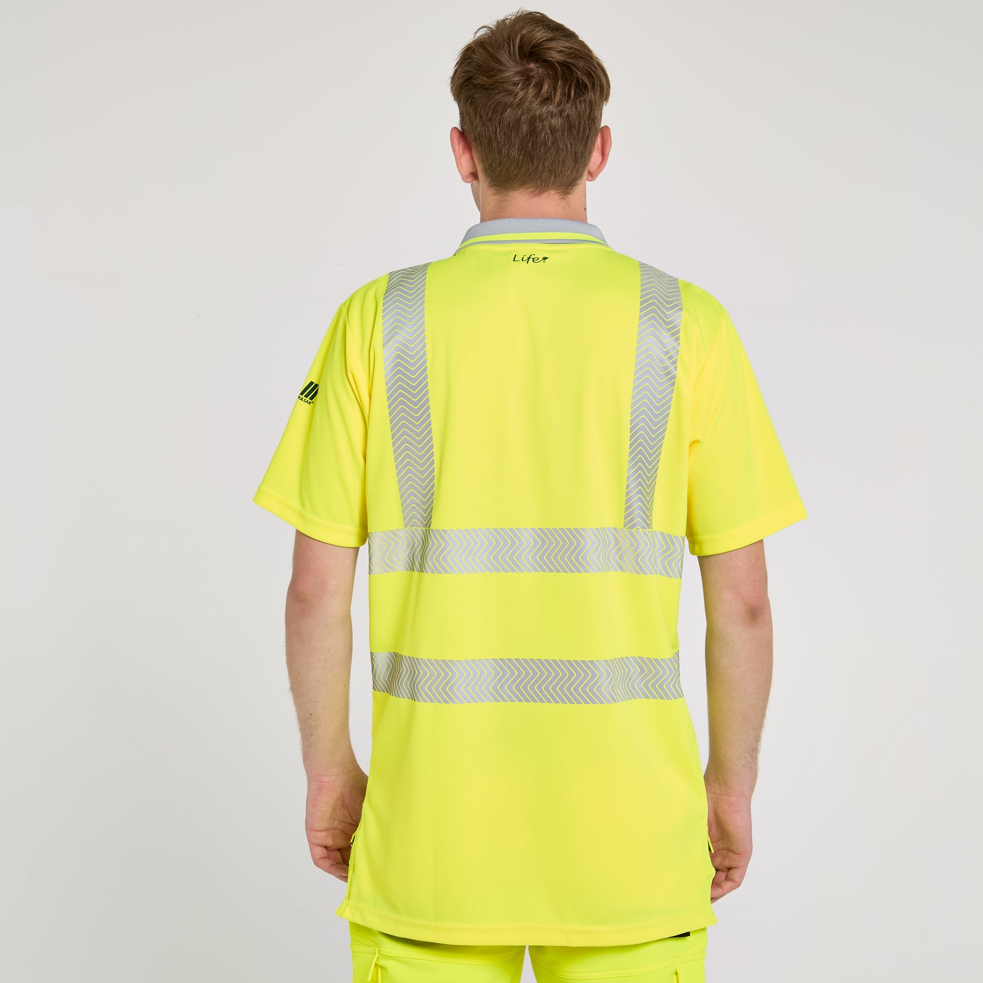 Pulsar Short Sleeve Polo Shirt Yellow - Bamboo Content