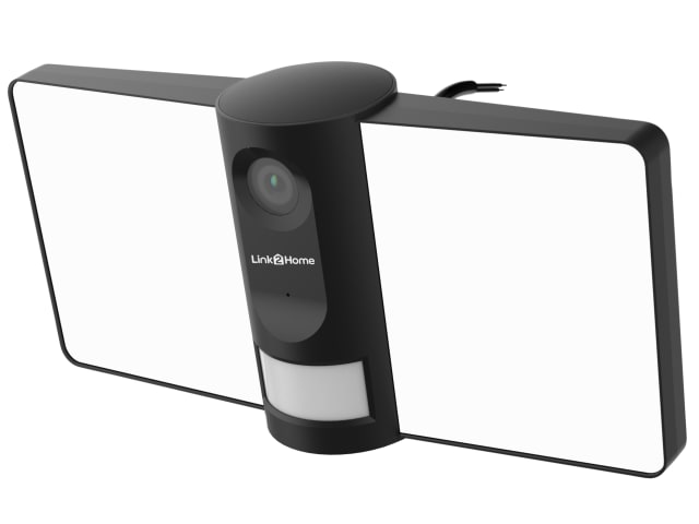 Link2Home Outdoor Smart Floodlight Camera 2K 4MP Black