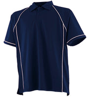 Finden & Hales Piped Performance Polo - Navy/White*