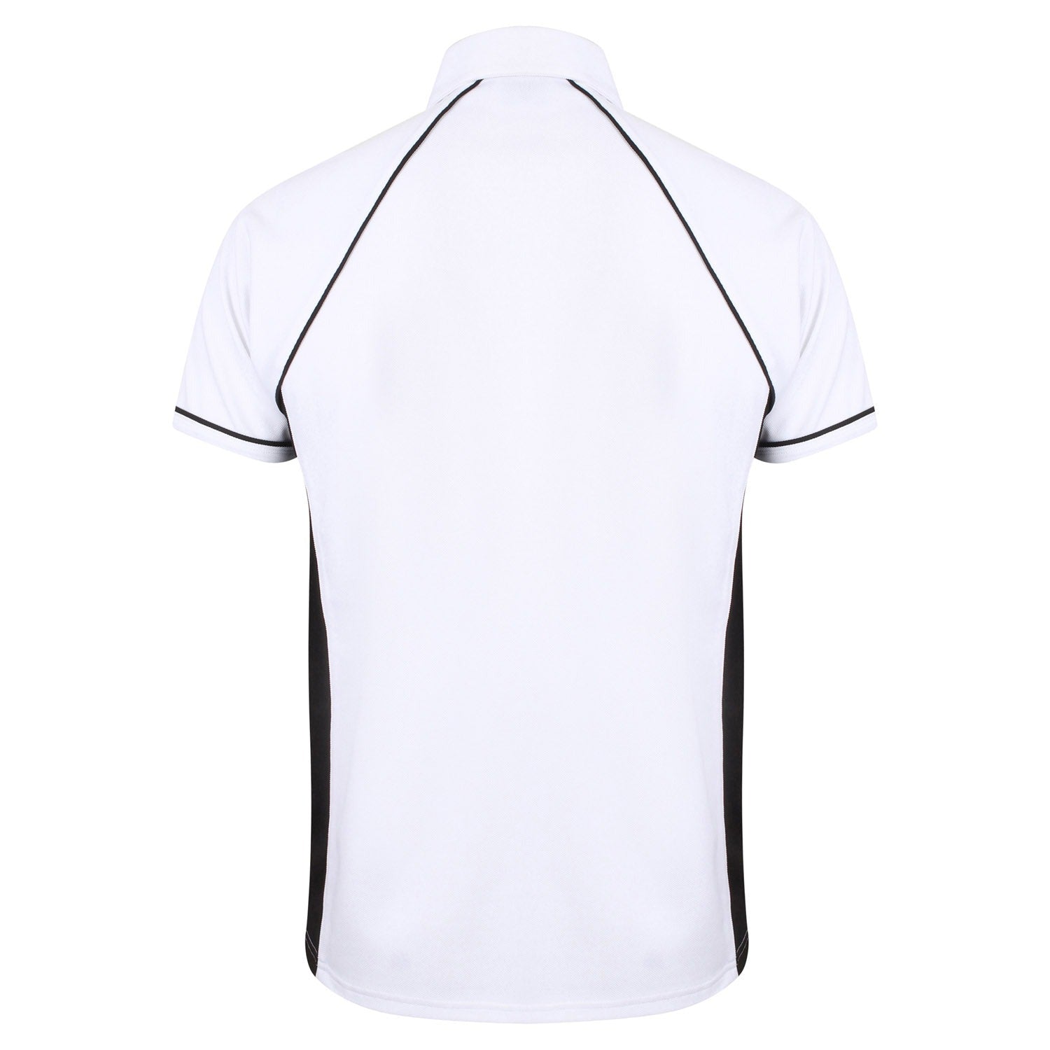 Finden & Hales Piped Performance Polo - White/Black/Black