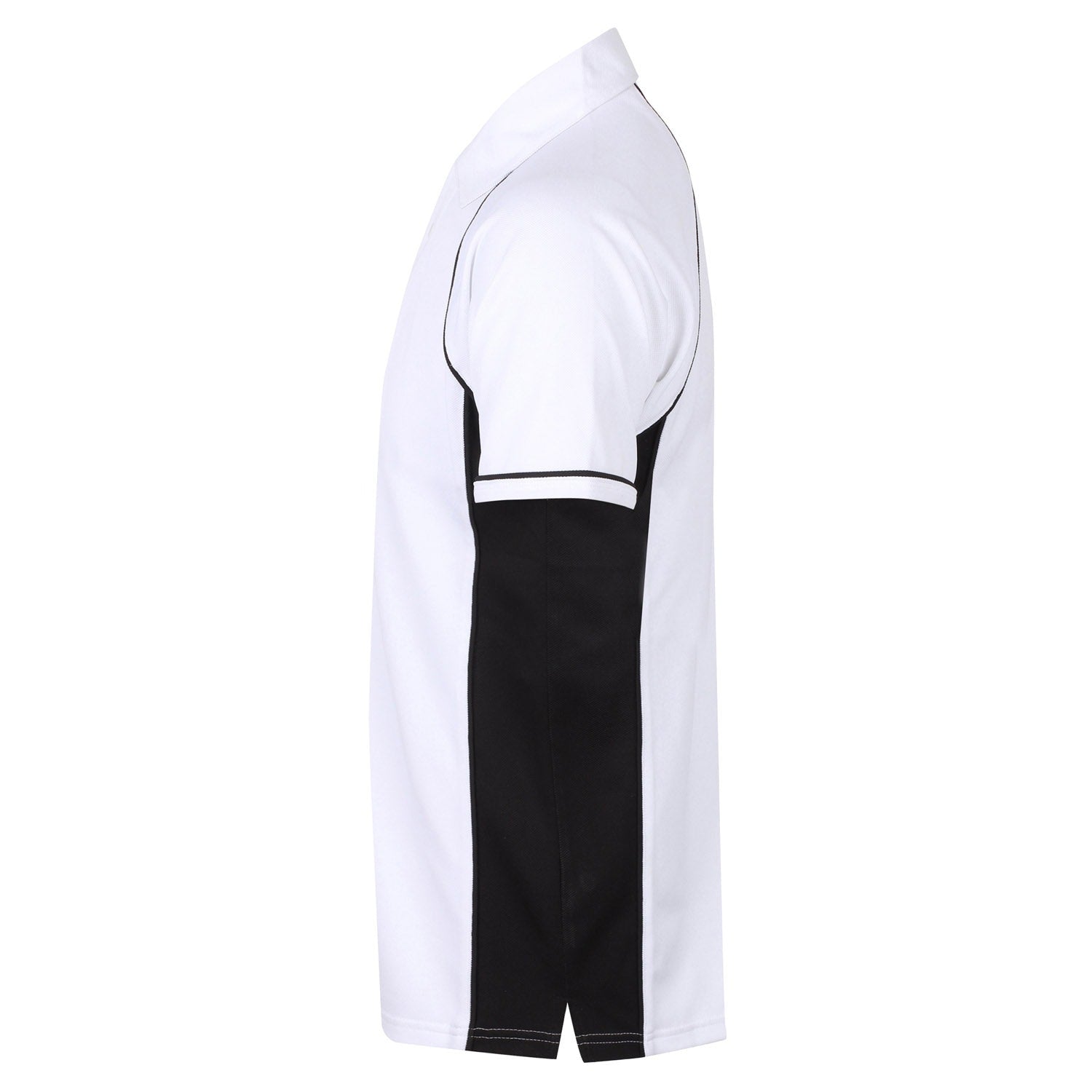 Finden & Hales Piped Performance Polo - White/Black/Black