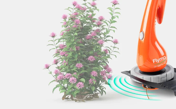 Flymo 18V EasiTrim 250 KIT 2.0 - Smart Cordless Trimming with Automatic Line Feed & LED Display