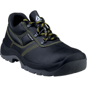 Delta Plus JET3 S1P SRC Low-Cut Safety Shoes – Durable Leather, Steel Toe & Shock Absorption