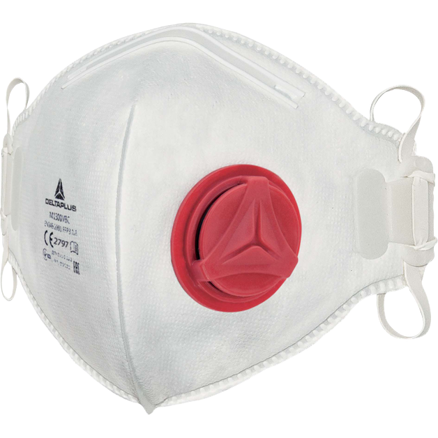 Delta Plus M1300VB – Foldable Disposable Mask with Exhalation Valve