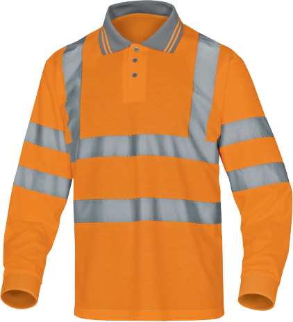Delta Plus METEOR High-Visibility Polo – Reflective & Breathable Safety Shirt