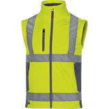 Delta Plus MOONLIGHT2 Hi-Viz Softshell Jacket – Waterproof, Breathable & 2-in-1 Design