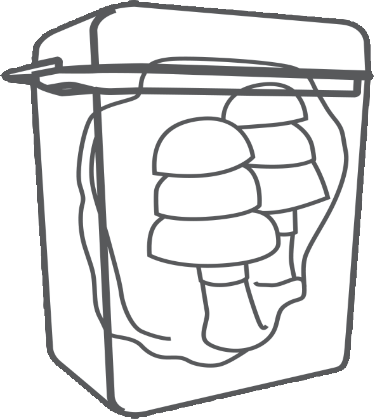 Delta Plus CONICFIRDE050 Detectable Reusable Earplugs – 50 Pairs for Food Industry Compliance