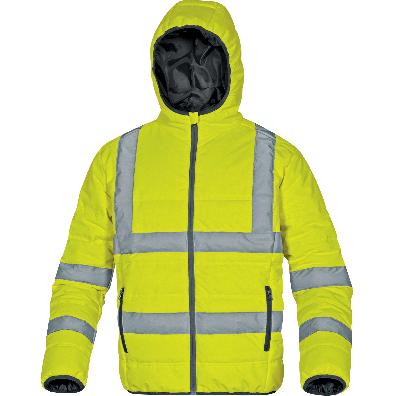 Delta Plus DOONHV High-Visibility Water-Repellent Down Jacket – Durable, Warm & Eco-Friendly