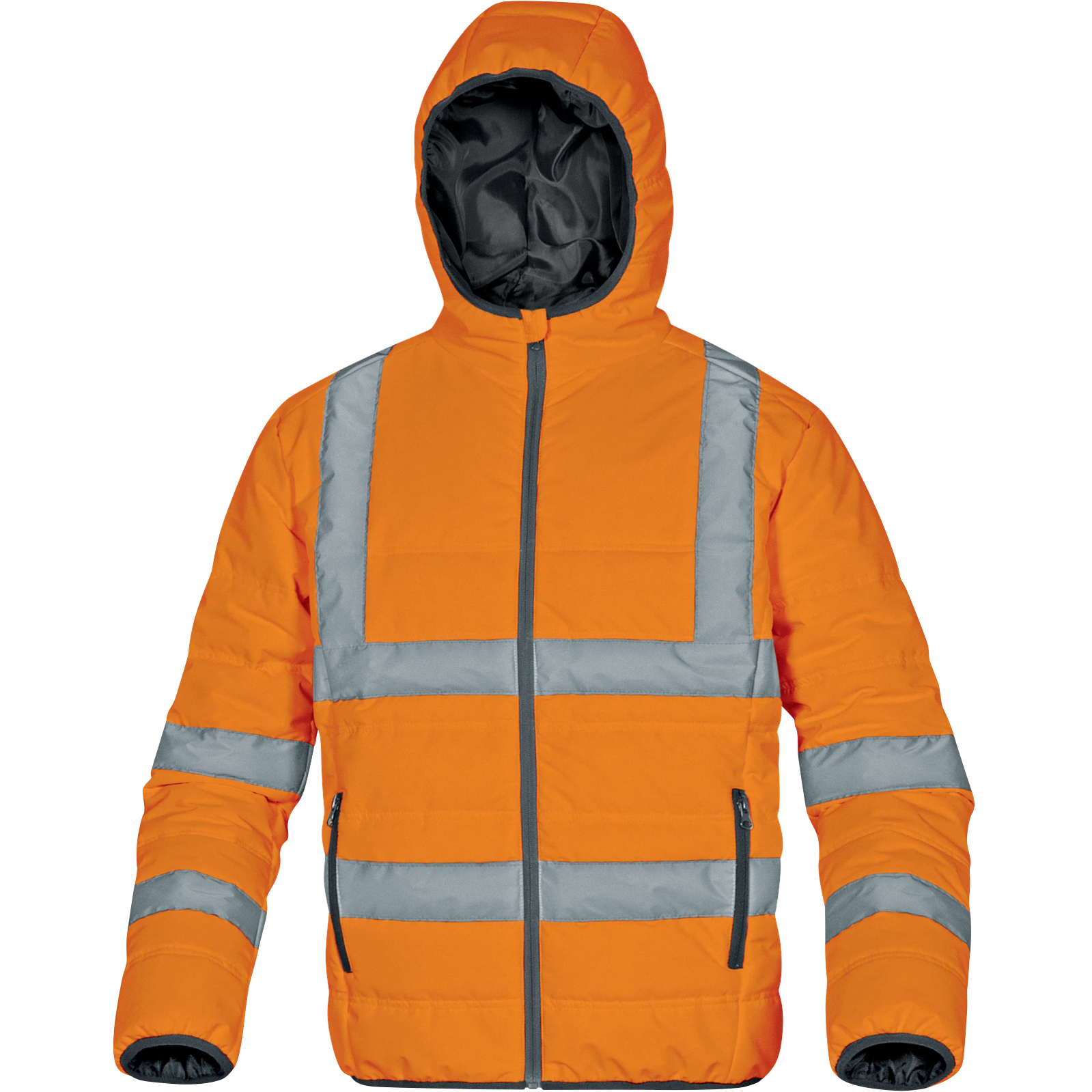 Delta Plus DOONHV High-Visibility Water-Repellent Down Jacket – Durable, Warm & Eco-Friendly