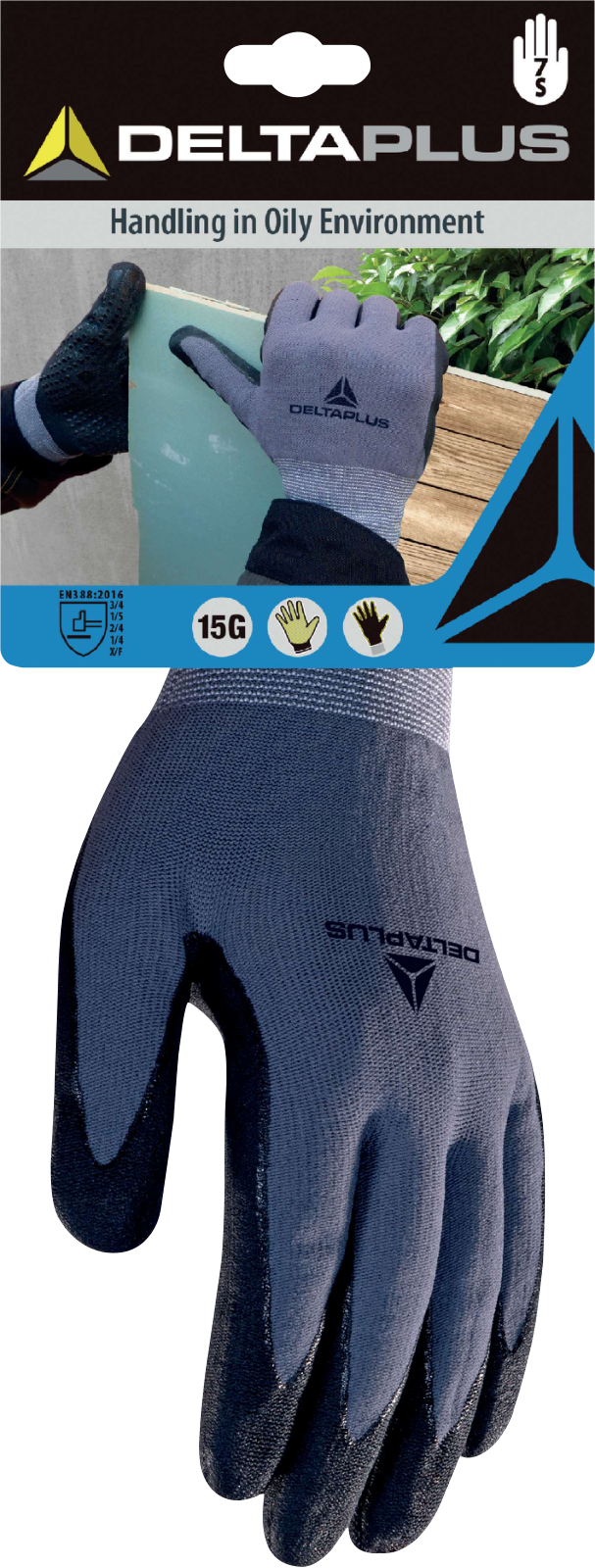 Delta Plus DPVE727 Aqua Polymer Grip Gloves