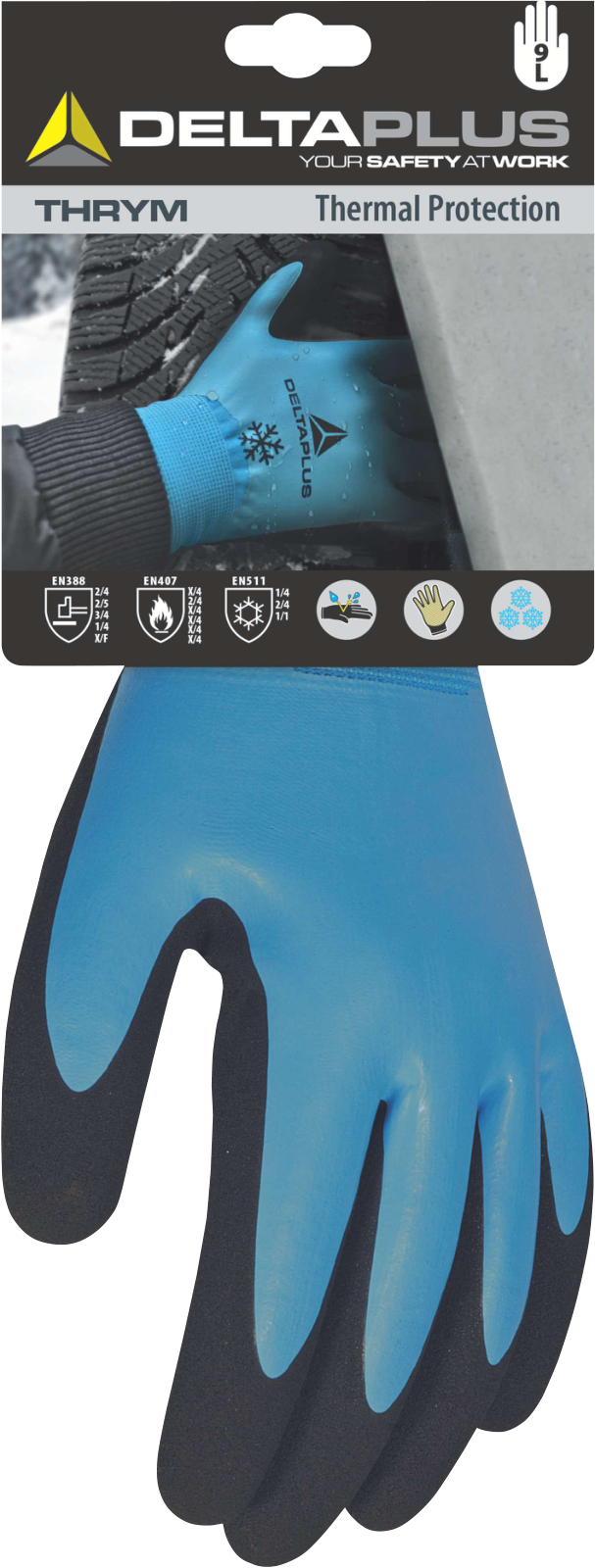 Delta Plus DPVV736 Double-Coated Nitrile Grip Gloves