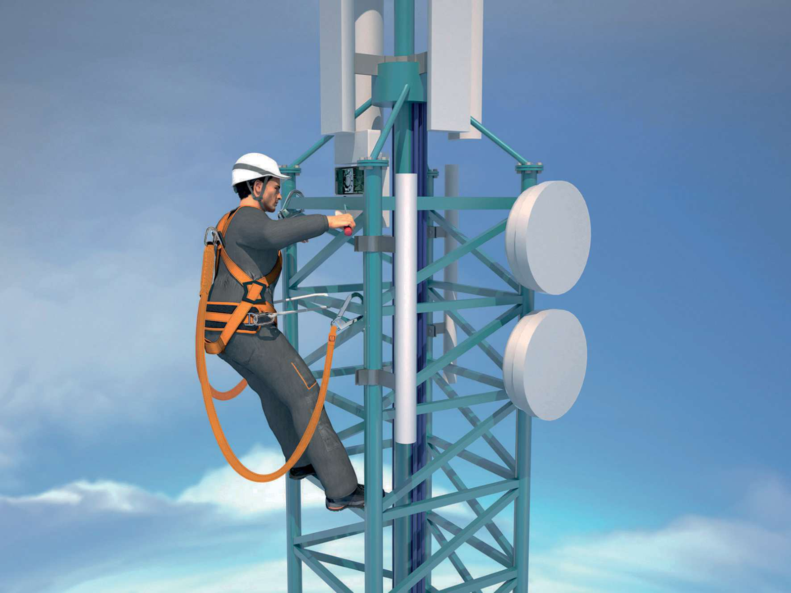 Delta Plus ELARA320V2 – Fall Arrest & Positioning Kit for Tower Climbing & Scaffolding