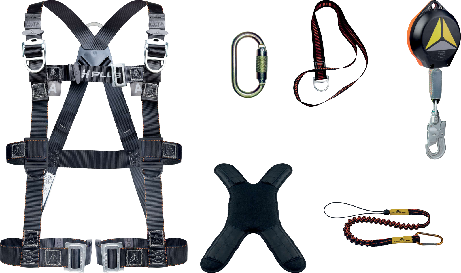 Delta Plus ELARA340HV2 – Comfort Fall Arrest Kit with Ergonomic Harness & Self-Retractable Fall Arrester
