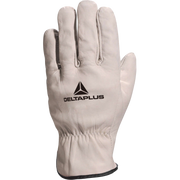 Delta Plus FBN49 Mechanical Leather Gloves – Cowhide, Grain Leather, Cut & Sewn Design