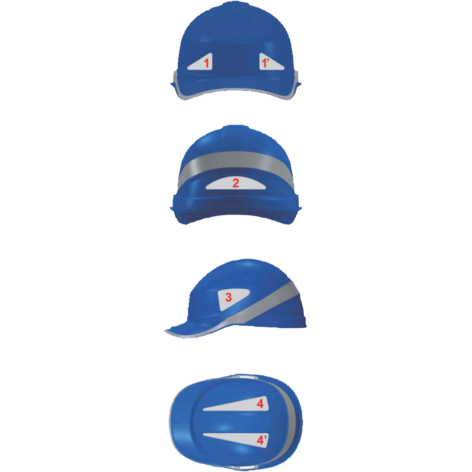 Delta Plus HESTICKER Reflective Helmet Stickers – Enhanced Visibility & Safety