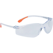 Delta Plus MEIA CLEAR Lightweight Polycarbonate Safety Glasses with Non-Slip Temples