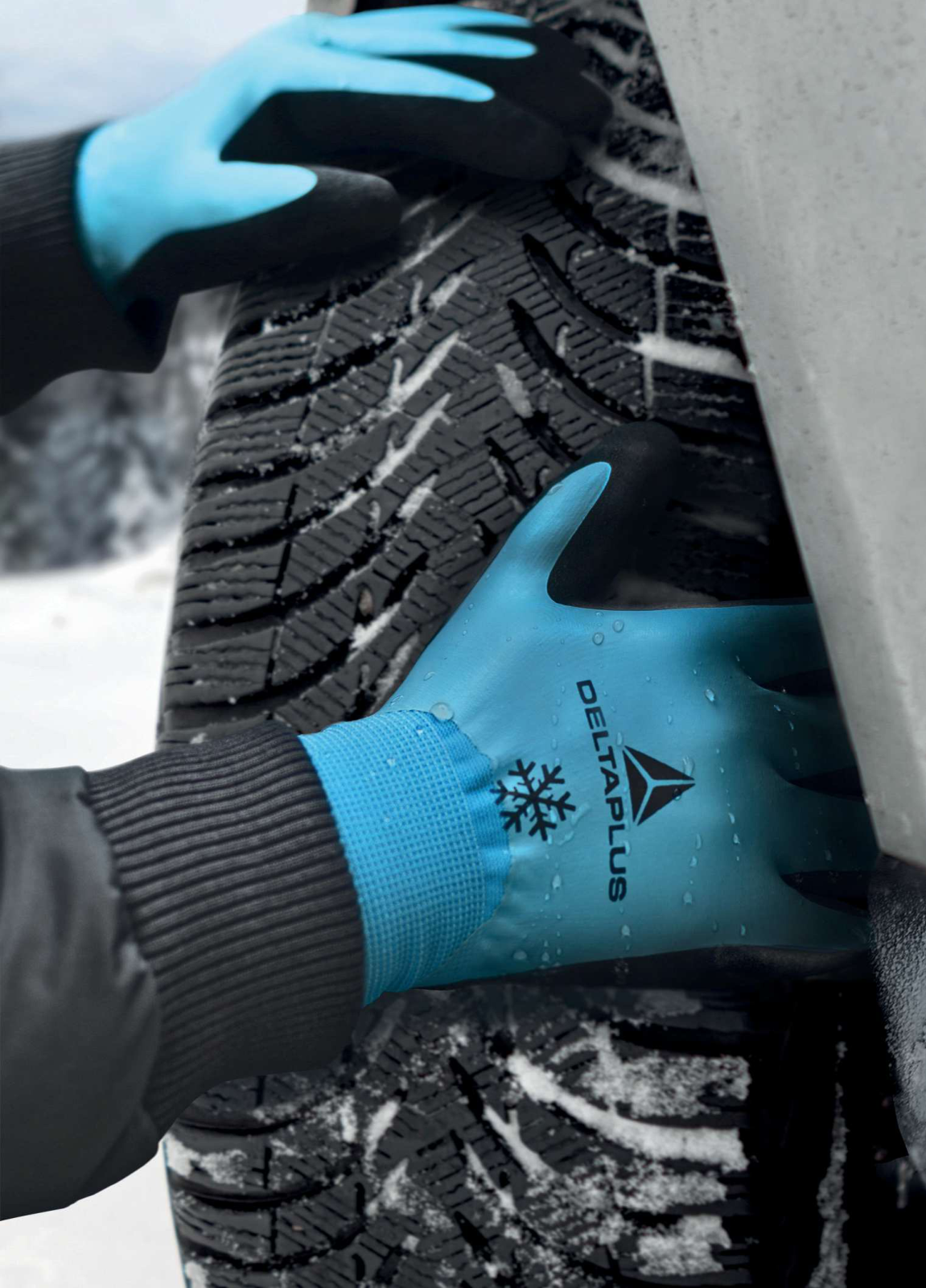 Delta Plus DPVV736 Double-Coated Nitrile Grip Gloves