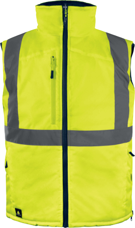 Delta Plus FIDJI3HV Reversible High-Visibility Bodywarmer