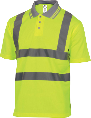 Delta Plus OFFSHORE High Visibility Short-Sleeve Polo Shirt