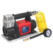 Sealey Tyre Inflator/Mini Air Compressor 12V Heavy-Duty MAC04