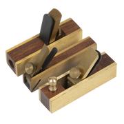 Sealey Mini Brass Plane Set 3pc