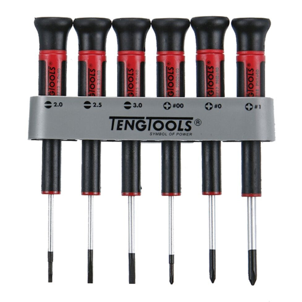 Teng Tools Mini Screwdriver Set Flat & PH 6 Pieces