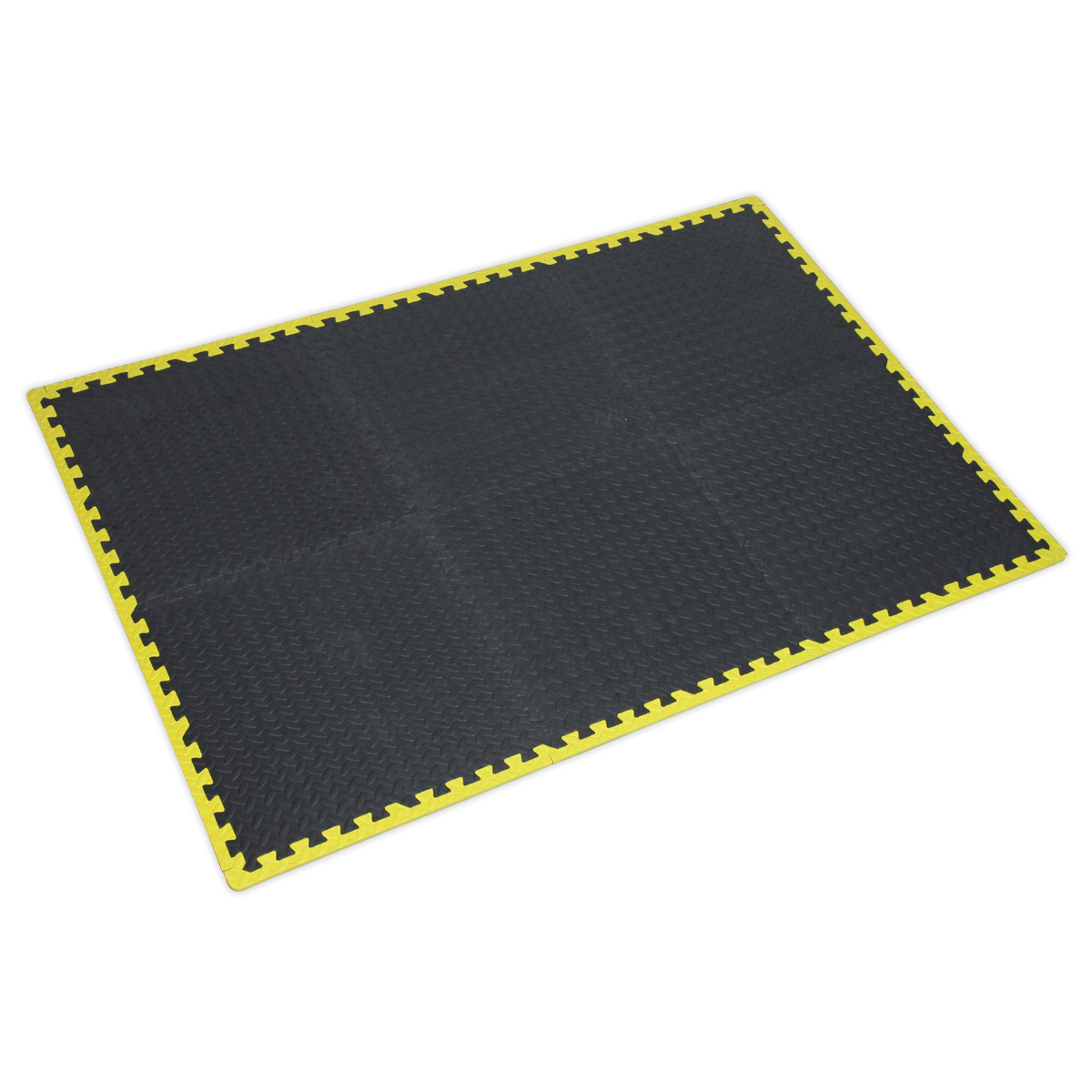 Sealey Interlocking EVA Foam Workshop Mat Set 1240 x 1825mm with Hi-Vis Edges
