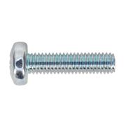 Sealey Machine Screw M5 x 20mm Pan Head Pozi Zinc Pack of 100