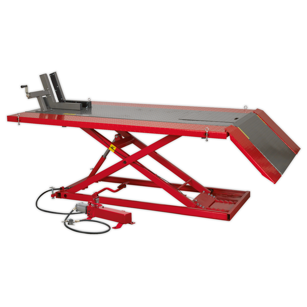 Sealey Mini Tractor/Quad/Motorcycle Lift 680kg Capacity Air/Hydraulic