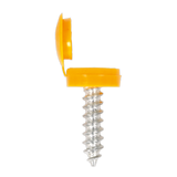 Sealey Numberplate Screw with Flip Cap 4.2 x 19mm Yellow Pack of 50