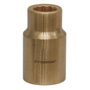 Sealey Socket 12mm 1/2"Sq Drive - Non-Sparking WallDrive®