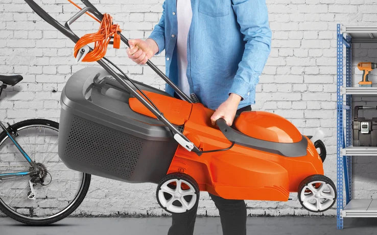 FLYMO EasiStore 380R – Compact & Powerful Rotary Lawnmower