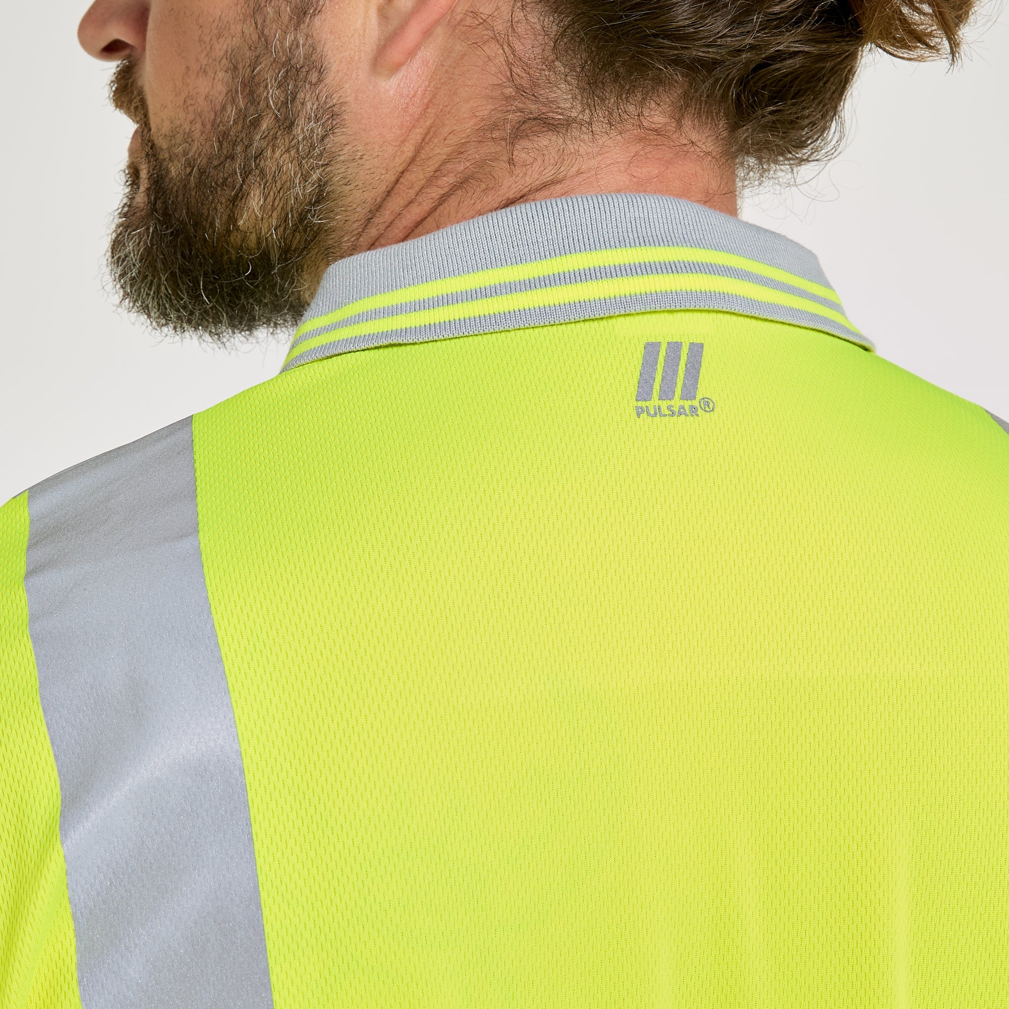 Long Sleeve Polo Shirt Yellow - Recycled Content